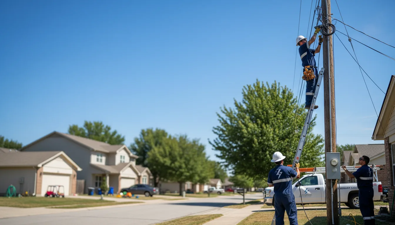 Residential electrician providing installation services in Norway, ME